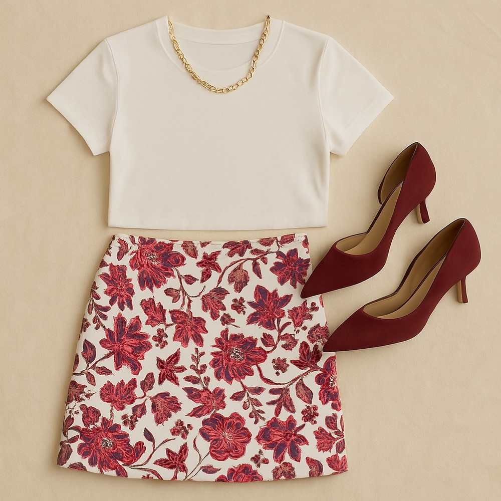 Retro boho floral mini skirt - Jackie burkhart inspired